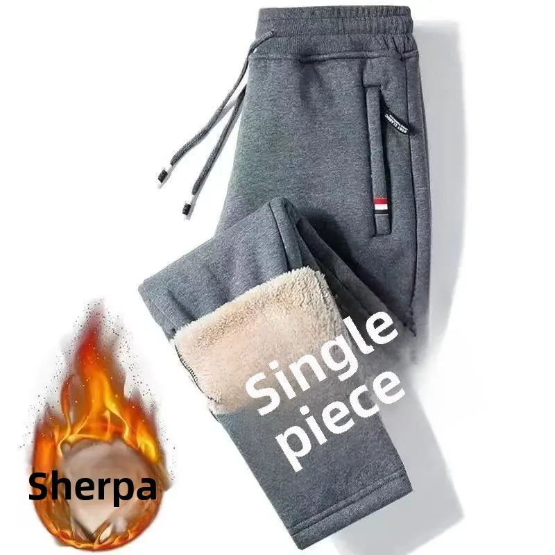 Clearance Sale Thickened Fleece-Lined Men's Winter Trousers Sport Casual Pants Plus Size Comfortable Warm Men's Pants