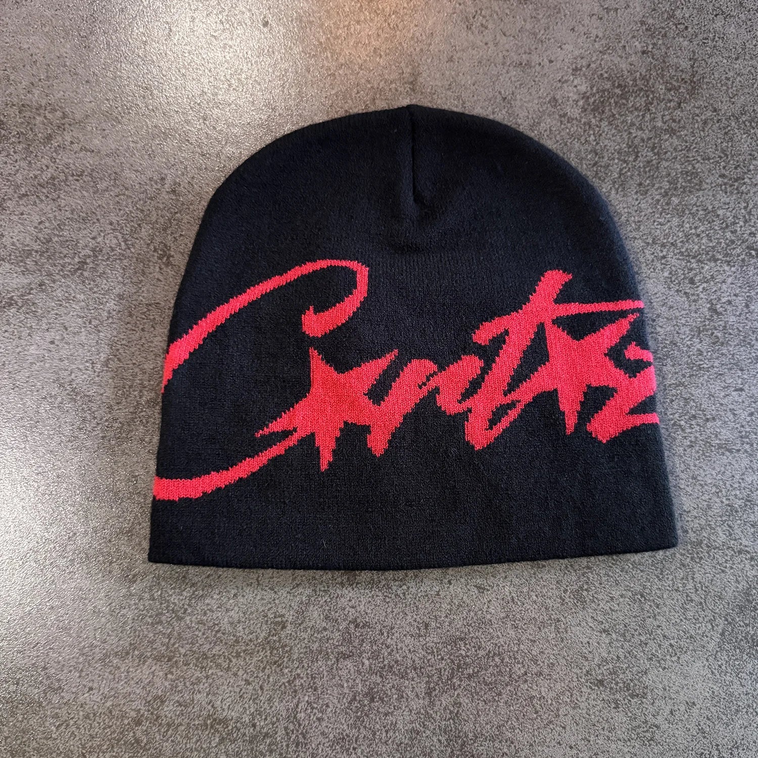 New Niche Knitted Hat Women's Autumn and Winter Warm Pullover Cold Hat Street Photograph Concave Shape Wool Hat Trendy