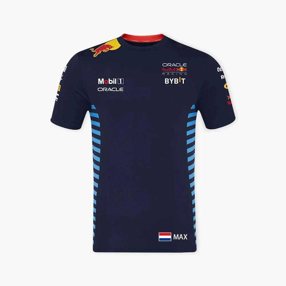 Red Bull Racing T-shirt 3D Printed Fashionable Men's T-shirt Red Bull Short Sleeved Sports Quick Drying Red Bull Men's Clothing