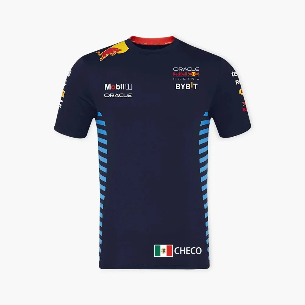 Red Bull Racing T-shirt 3D Printed Fashionable Men's T-shirt Red Bull Short Sleeved Sports Quick Drying Red Bull Men's Clothing