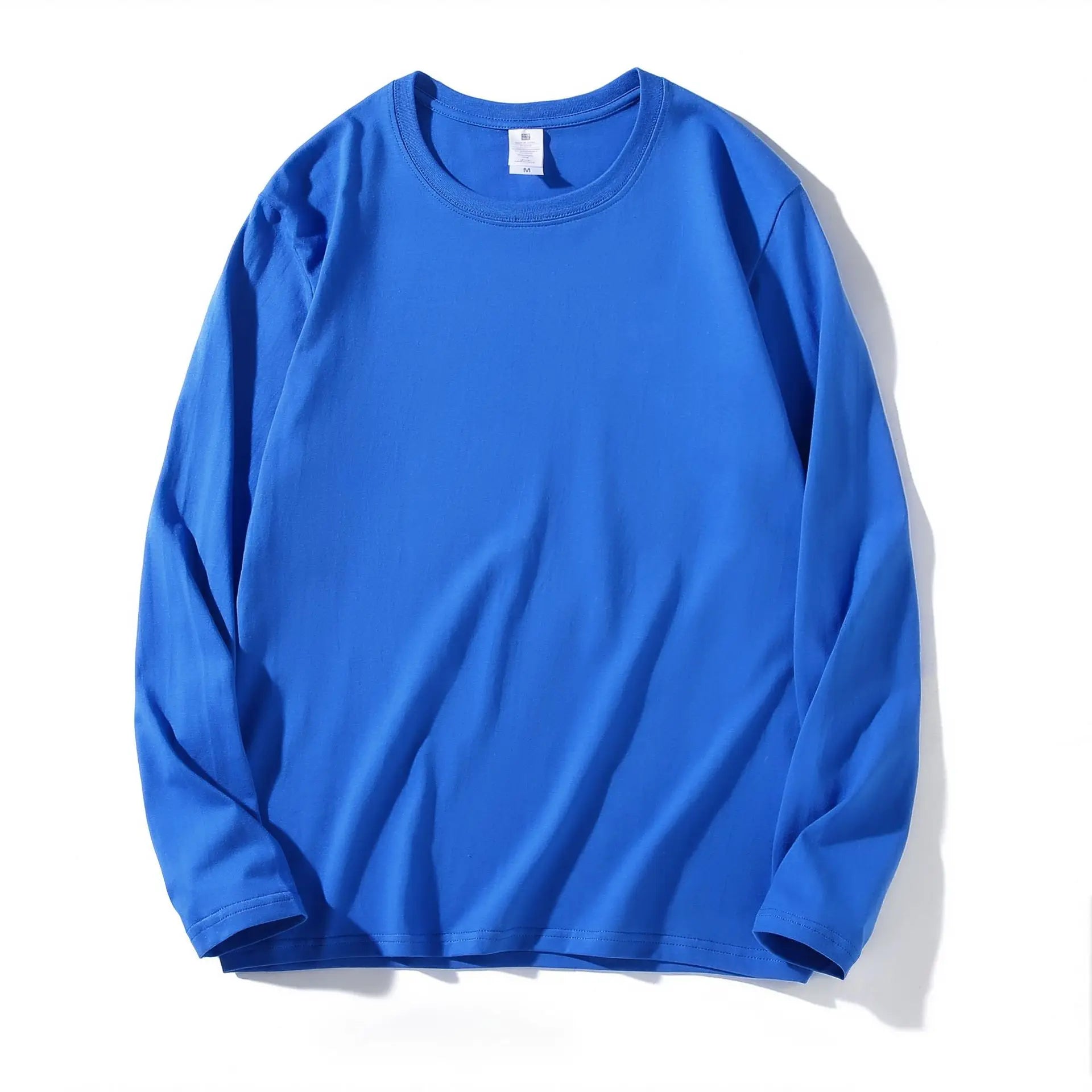 Cotton 100% Long-sleeved Men's T Shirt MRMT 2025 Brand New Round-collar Solid-color Men T-shirt for Male Tshirt Man Tops Tees