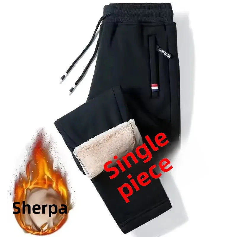 Clearance Sale Thickened Fleece-Lined Men's Winter Trousers Sport Casual Pants Plus Size Comfortable Warm Men's Pants
