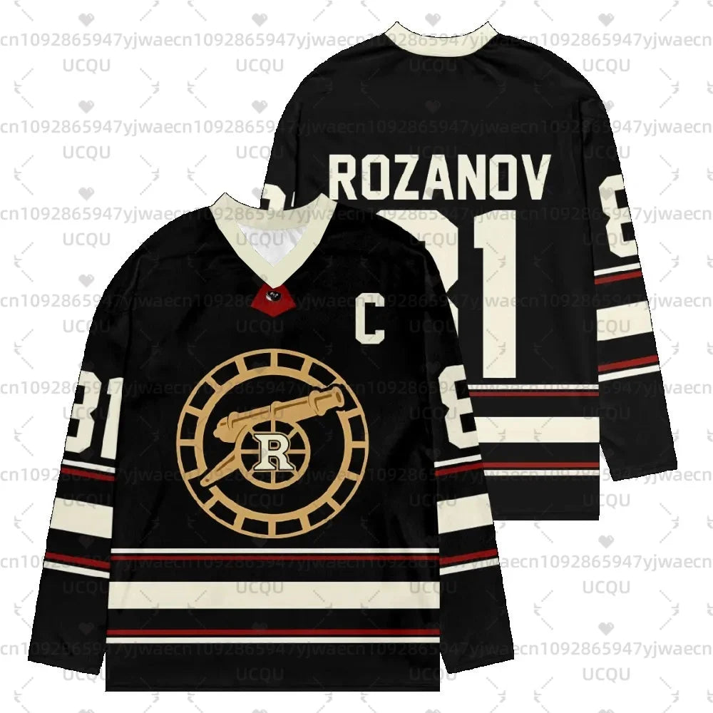 New Heated Rivalry Hockey Jersey Long Sleeves Tee Men's Women's Rozanov HOLLANDER T-shirt Unisex Tops Pullovers