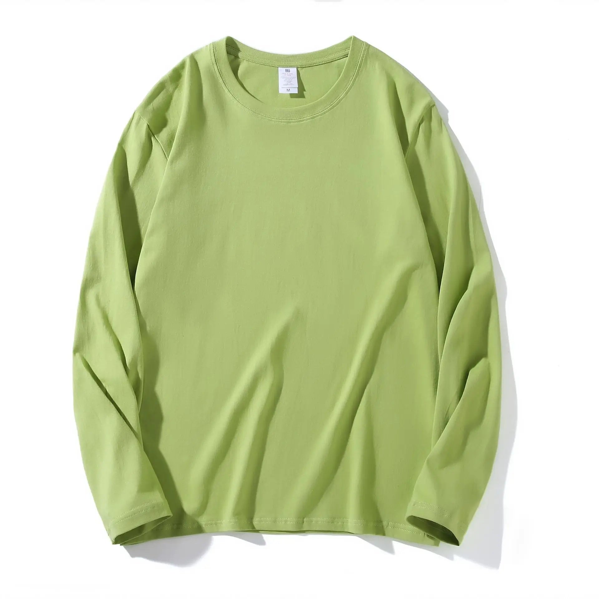 Cotton 100% Long-sleeved Men's T Shirt MRMT 2025 Brand New Round-collar Solid-color Men T-shirt for Male Tshirt Man Tops Tees