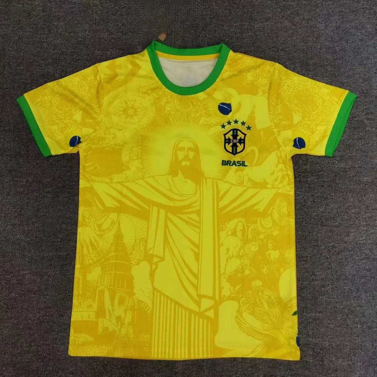 2025 Summer 3D Printing Special Edition Jersey Brazil Short-sleeved Football Jersey Quick-drying Sweat-absorbing  Moto