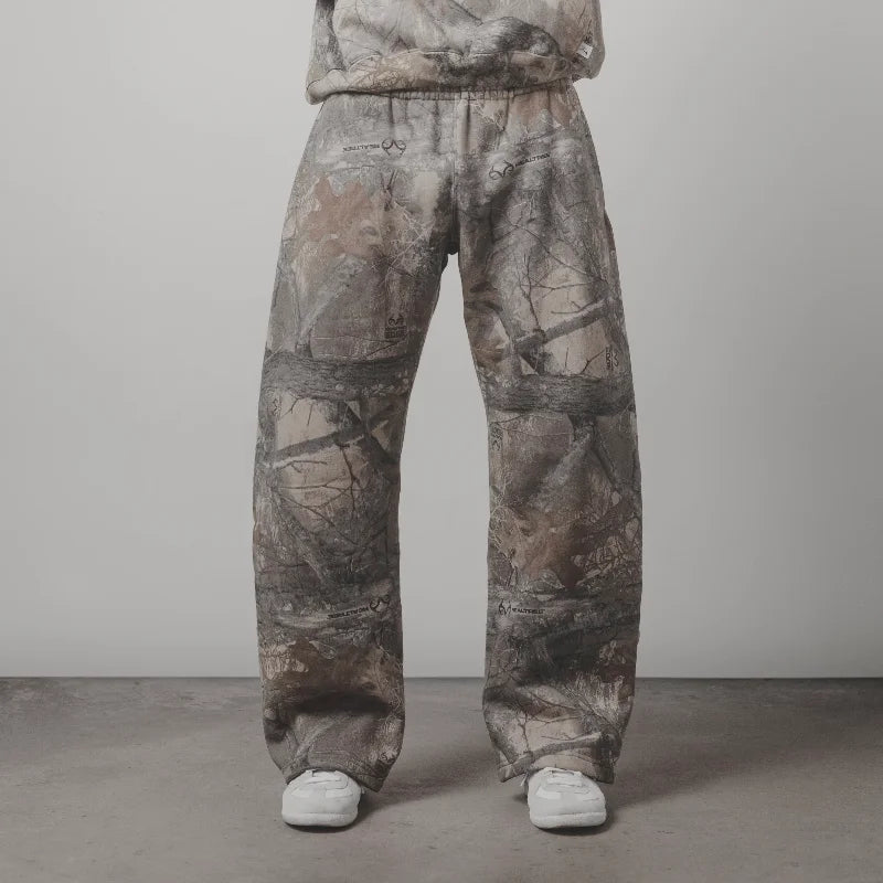 Y2K Retro SweatPants Camouflage Pattern Print Streetwear Men harajuku Street Hip Hop Unisex Oversized Casual Camo Baggy Trousers