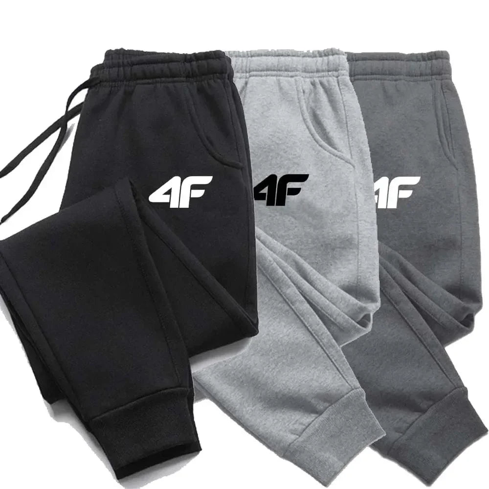 4F Men's Creativity Printed Jogging Pants, Fitness Joggers, Running Pants, Training Sport Trousers, Sportswear Sweatpants,