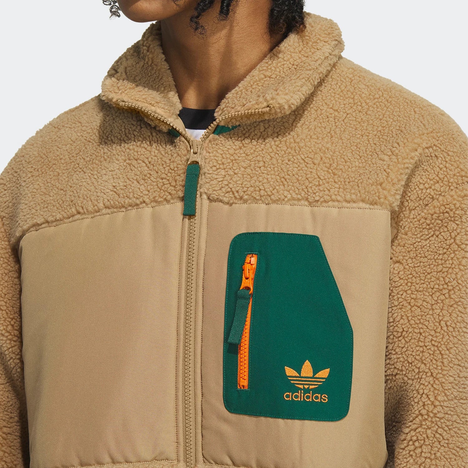 Adidas Genuine Originals Men's Faux Shearling Jacket IN0994