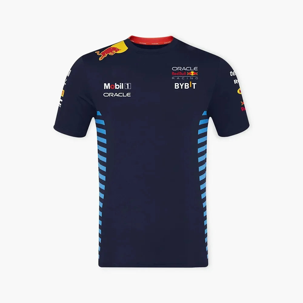 Red Bull Racing T-shirt 3D Printed Fashionable Men's T-shirt Red Bull Short Sleeved Sports Quick Drying Red Bull Men's Clothing