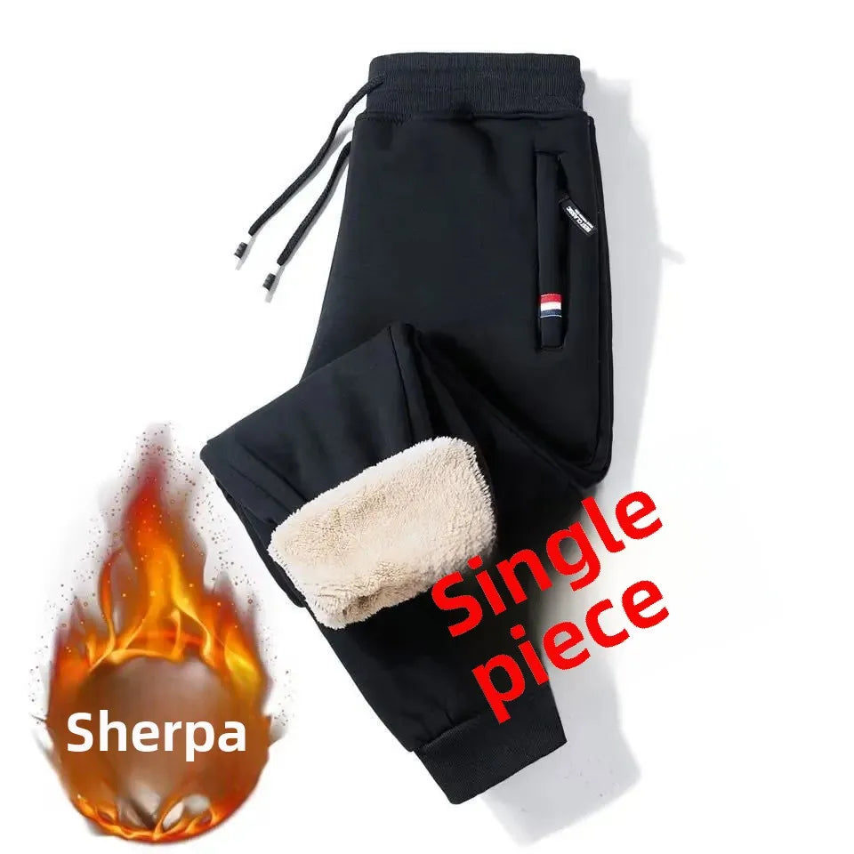 Clearance Sale Thickened Fleece-Lined Men's Winter Trousers Sport Casual Pants Plus Size Comfortable Warm Men's Pants