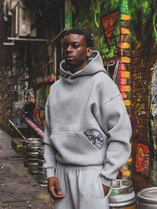 2025 Trendy High Street Retro Casual Streetwear Men's Sports Suit Y2K Harajuku Embroidered Hoodie men Hip-hop Loose Sweatpants