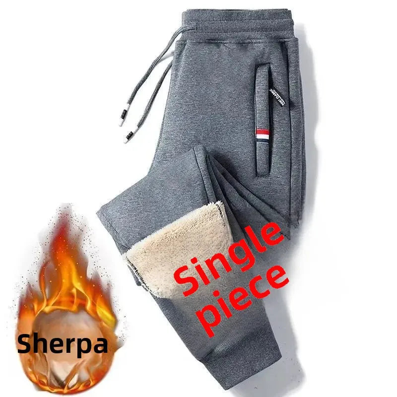 Clearance Sale Thickened Fleece-Lined Men's Winter Trousers Sport Casual Pants Plus Size Comfortable Warm Men's Pants